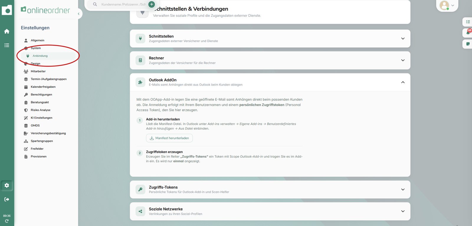 Outlook-Add-in: E-Mails direkt im OnlineOrdner ablegen